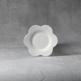 Ceramic Bisque Flower Plate Ceramic Bisque Flower Plate